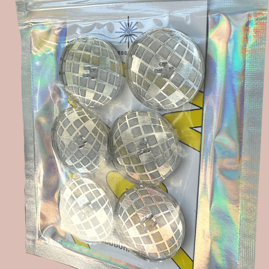 Disco Ball Button Set - 1"