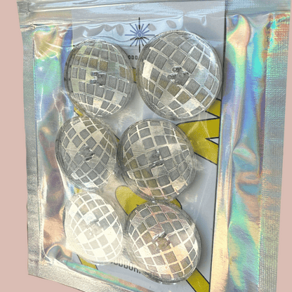 Disco Ball Button Set - 1"