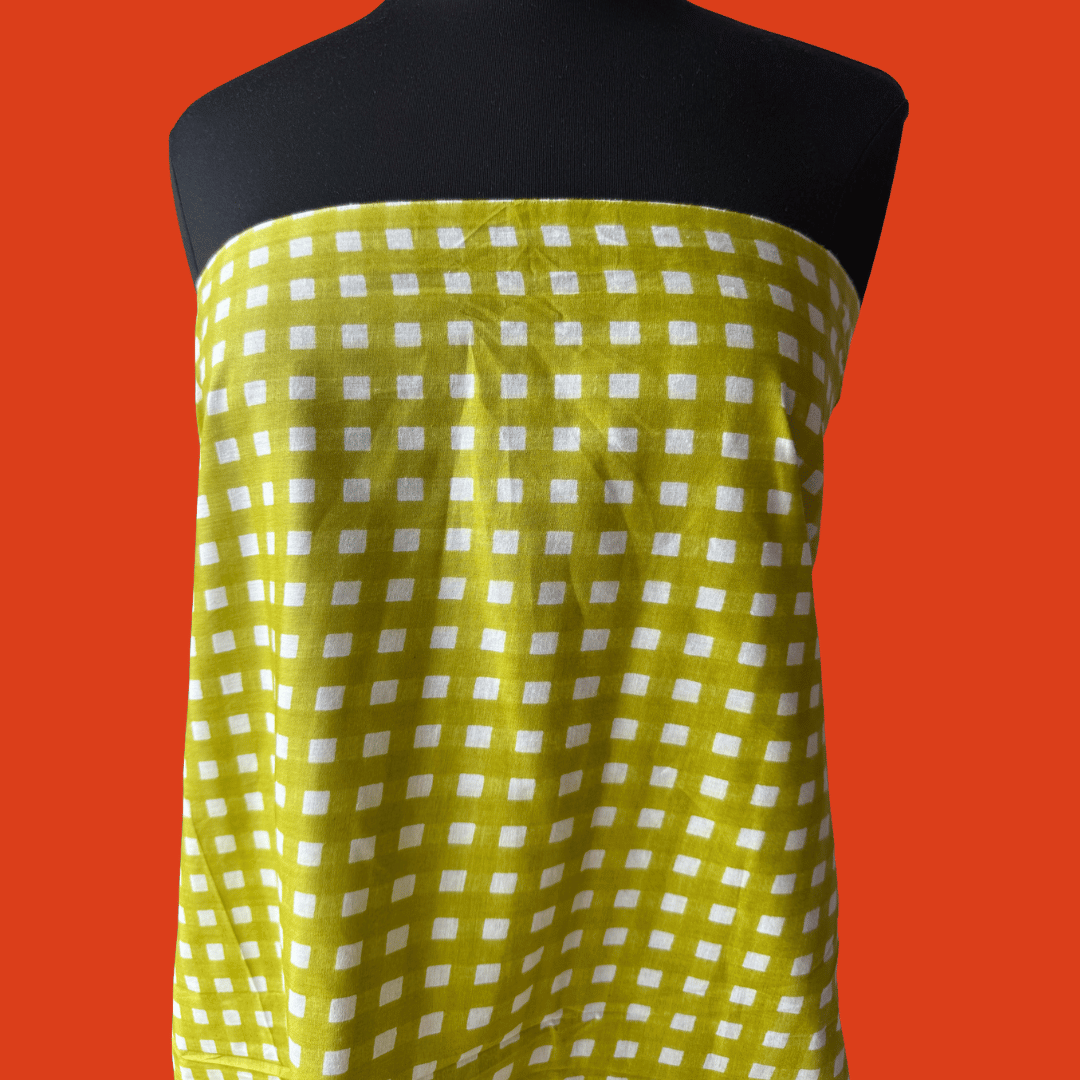 Limeade Gingham - Screen Print Cotton