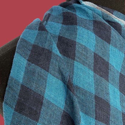 Luminous Linen - Gingham - Twilight Blue