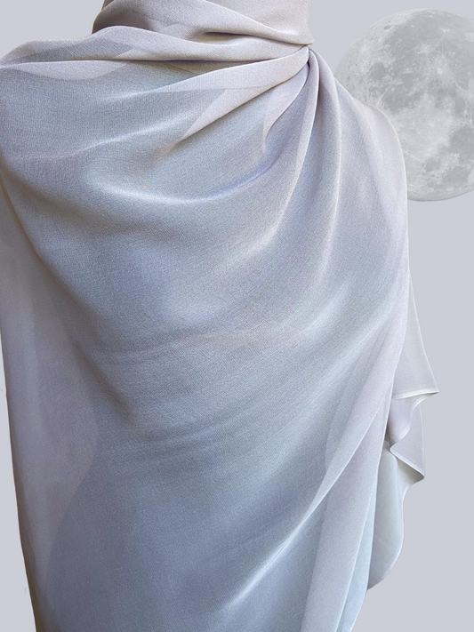 Lavender Moonlight Silk Chiffon - Deadstock
