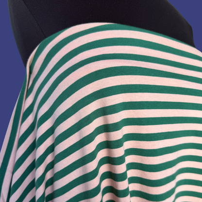 Cabin Stripe Jersey - Apricot/Kelly