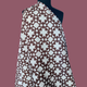North Star in Brown - Indian Mud Resist Print on Linen Cotton