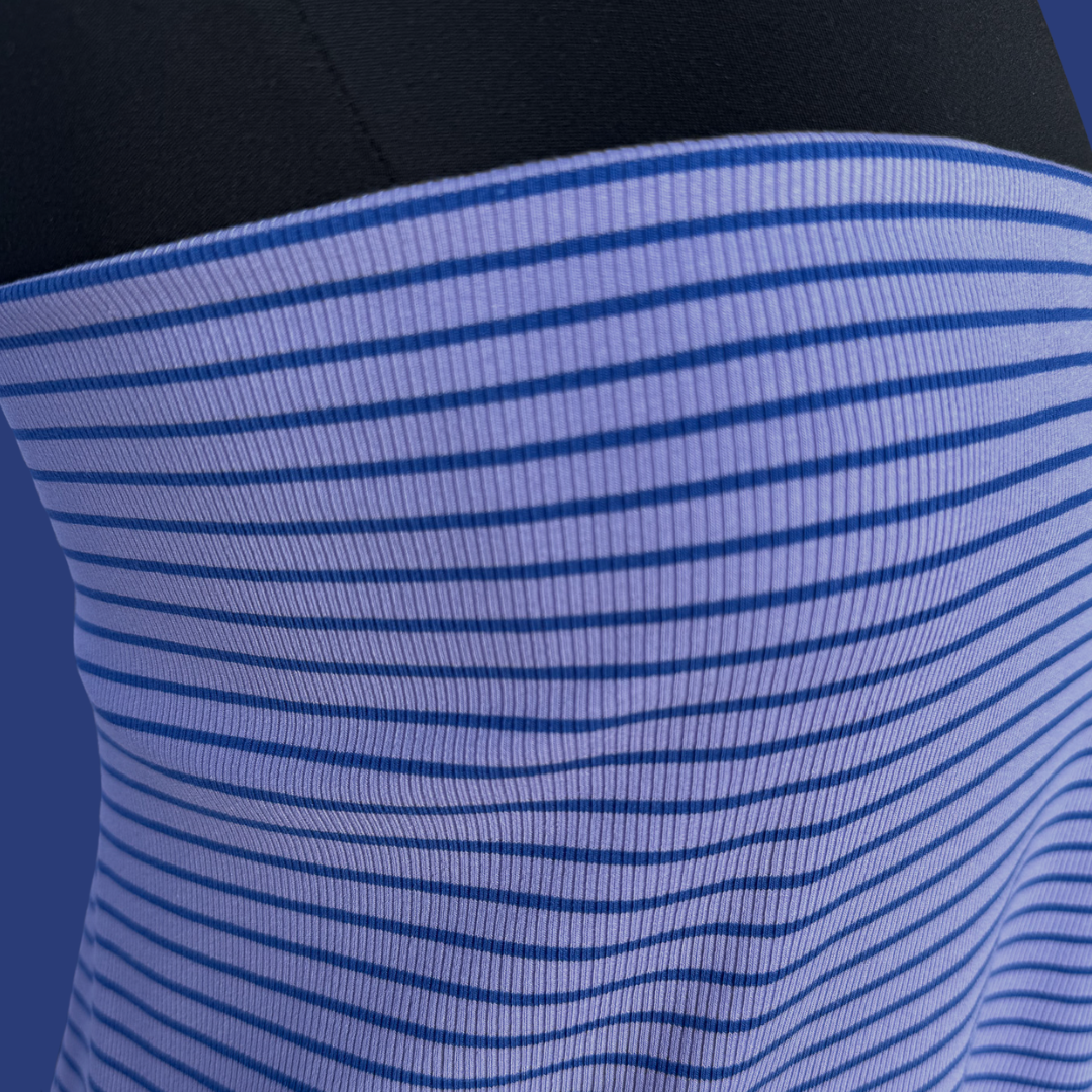 Ribbed Mini Stripe - Violet