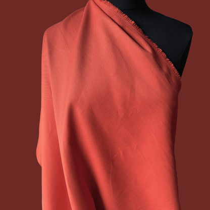 Brushed Bull Denim in Pumpkin