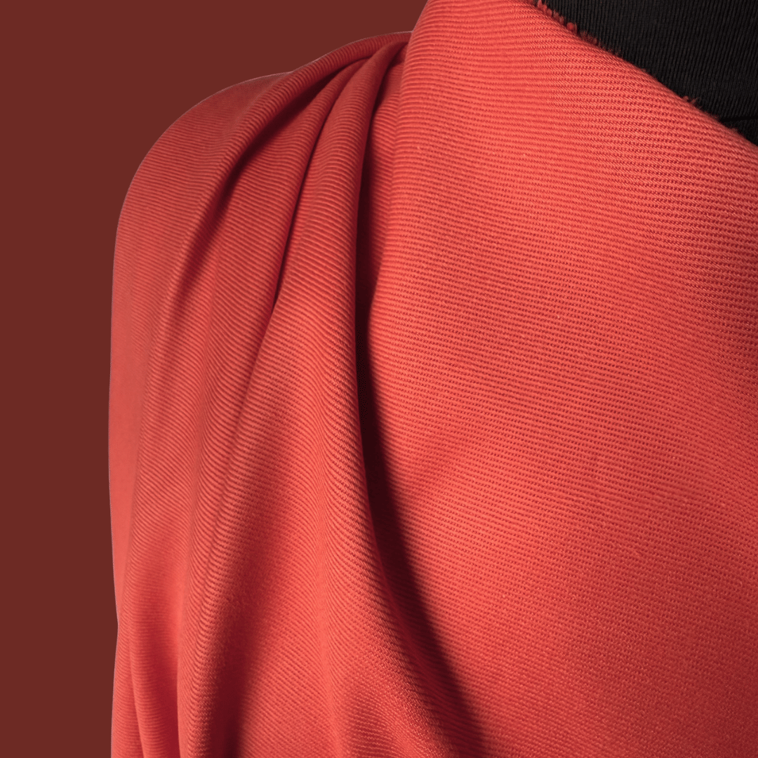 Brushed Bull Denim in Pumpkin