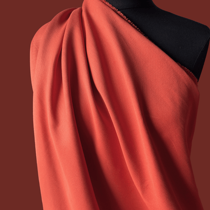 Brushed Bull Denim in Pumpkin