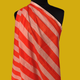 Wide Stripe in Mauve Circus - Screen Print Cotton
