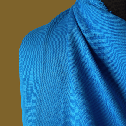 Low Stock - Brushed Bull Denim in Electric Blue