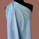 Pale Blue Pin Stripe - Screen Print Cotton