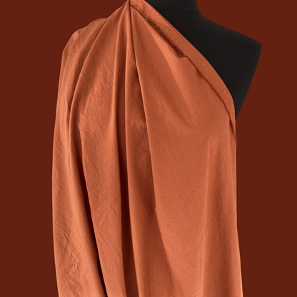 Sandwashed Cotton Poplin - Sienna