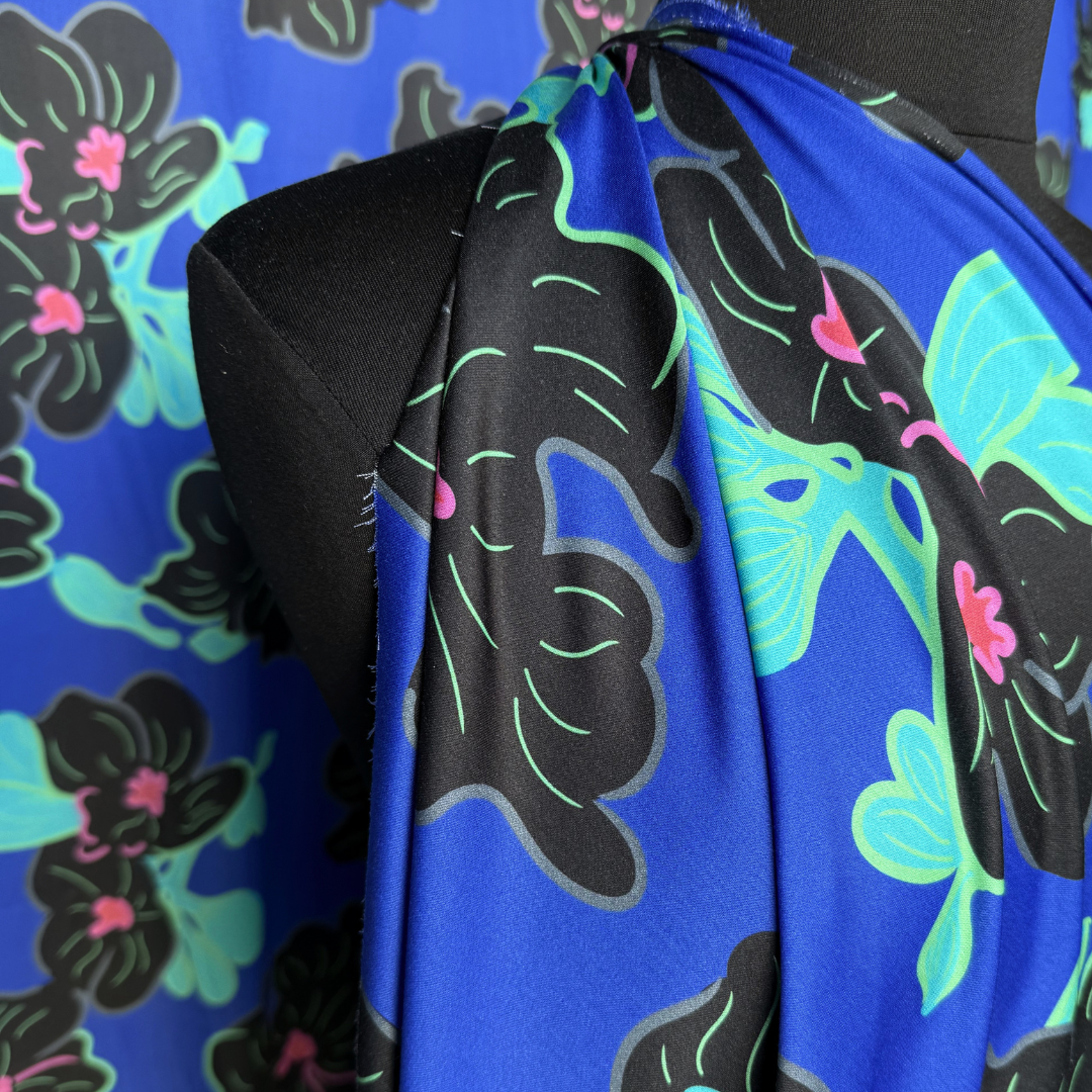 1961 in Ultramarine - Exclusive Print - Ecovero Rayon Challis