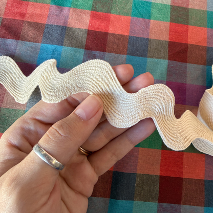 Jumbo Ric Rac in Cream