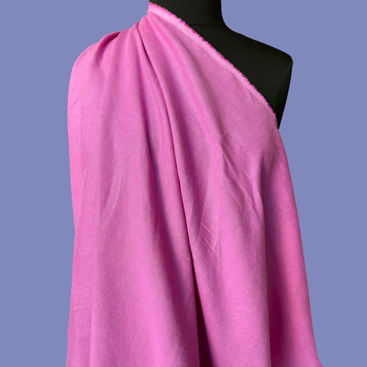 Midweight Stonewashed Linen - Bubblegum