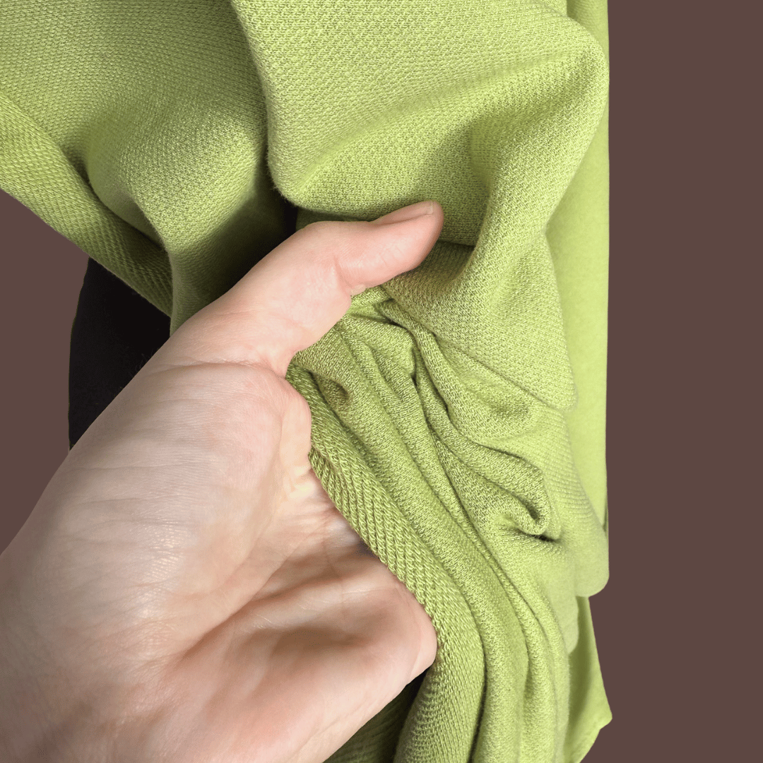 Pistachio Cotton French Terry - Deadstock