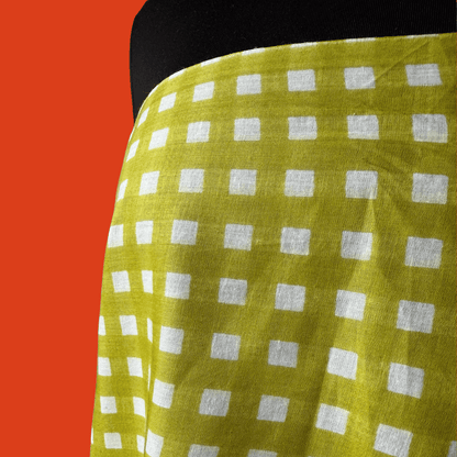 Limeade Gingham - Screen Print Cotton