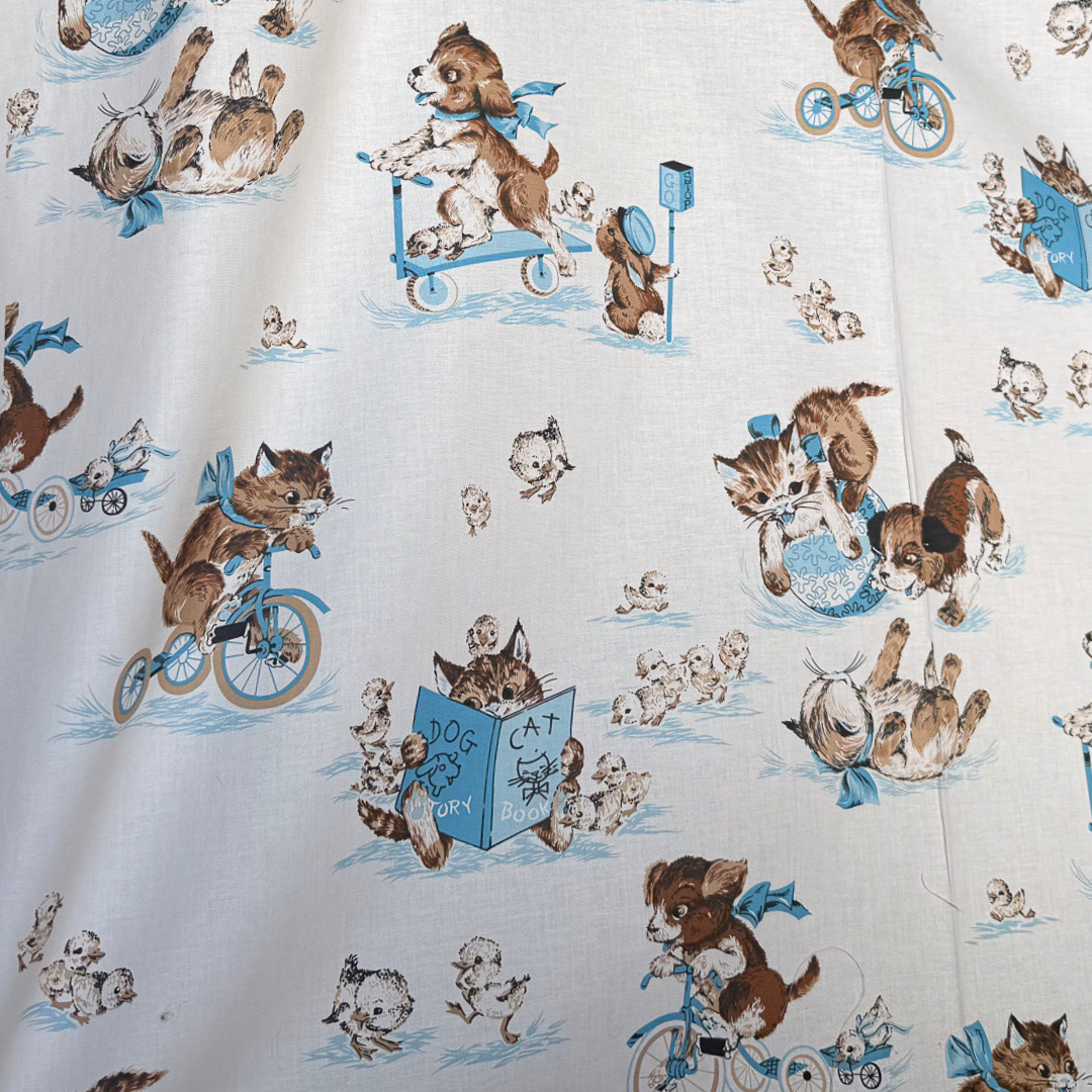 Storybook Puppies - Japanese Cotton Shirting
