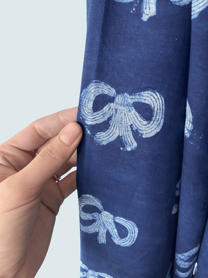 Bowie - Hey Sew Sister x Fluid + Drape - Indigo Organic Cotton