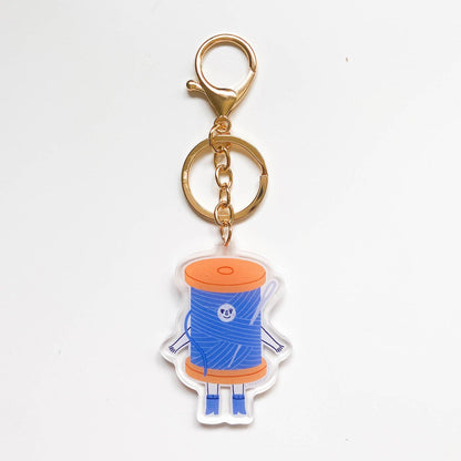 Embroidery Friend Keychain Bag Charm