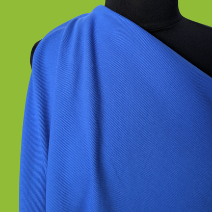 Heavy Cotton Spandex Rib Knit in Cobalt