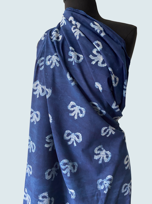 Bowie - Hey Sew Sister x Fluid + Drape - Indigo Organic Cotton