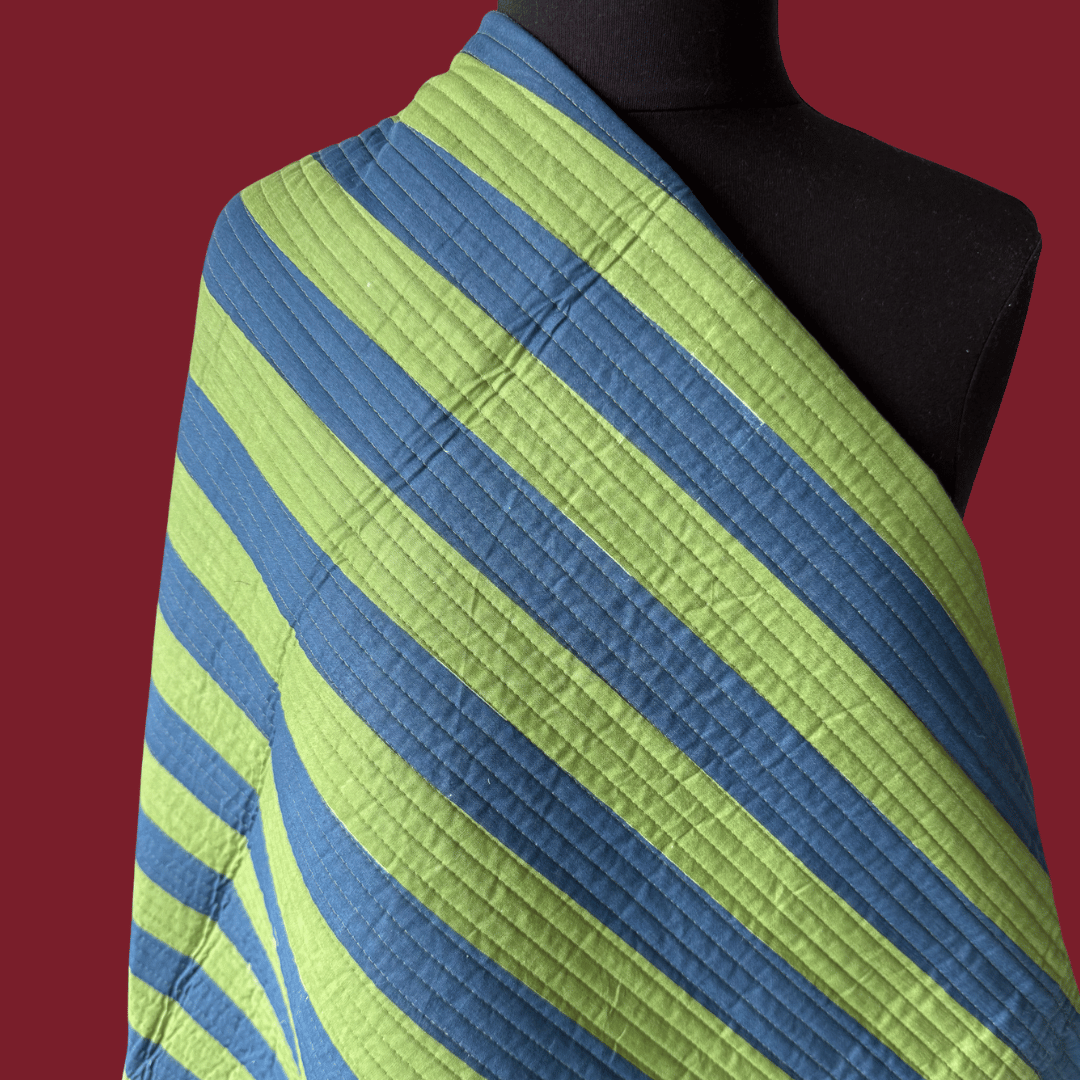 Warm Winter in Spearmint Stripe - Sold in pre-cuts*