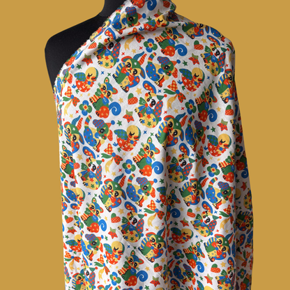 Retro Nostalgia - Collab Print Run with So Lazo - Linen Cotton