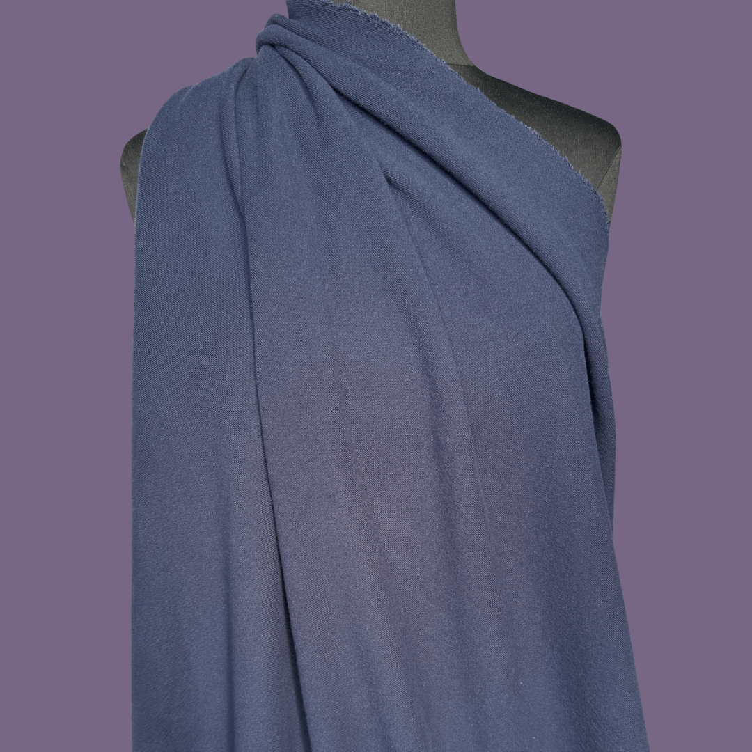 1 yard remnant - Classic Navy Cotton French Terry - Deadstock