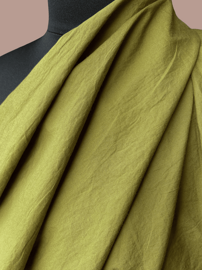 Sandwashed Cotton Poplin - Split Pea