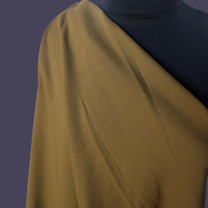 Heavyweight Cotton French Terry in Olive Khaki