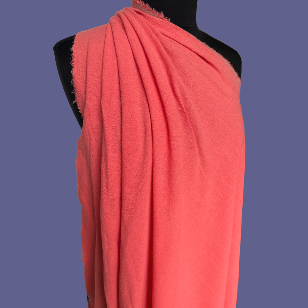 Slub Linen Rayon - Coral