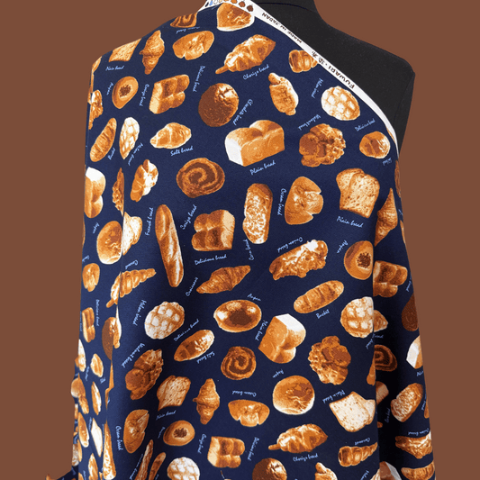 Bread Babe -  Navy - Japanese Cotton Canvas