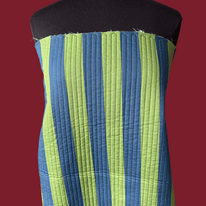 Warm Winter in Spearmint Stripe - Sold in pre-cuts*