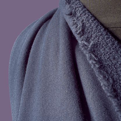 1 yard remnant - Classic Navy Cotton French Terry - Deadstock