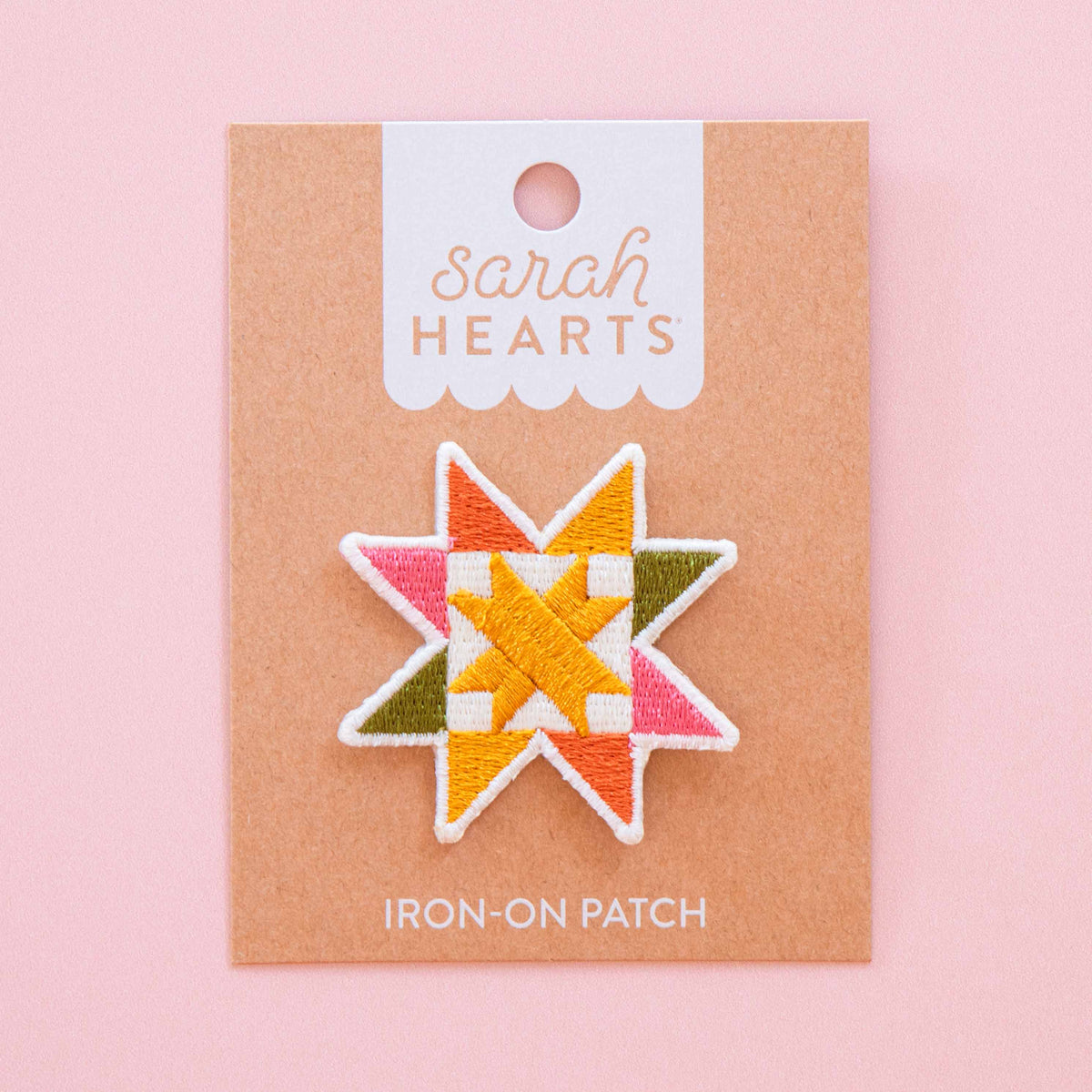 Sawtooth Star Iron-On Patch