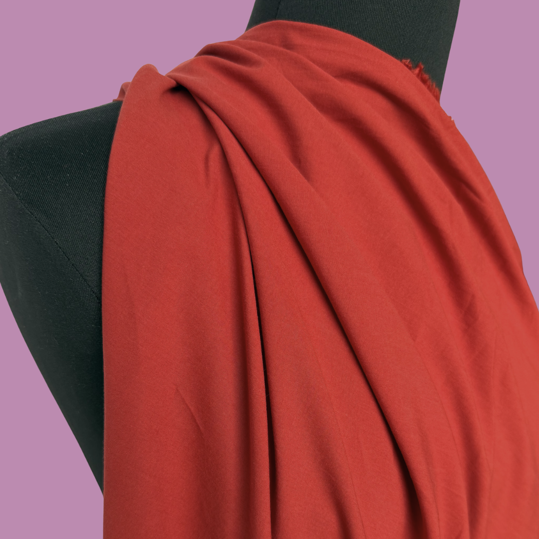 Washed Cotton Poplin - Ruby