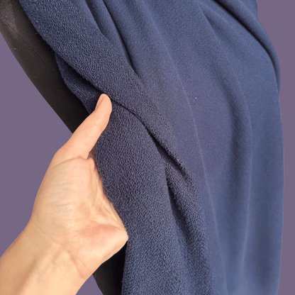 1 yard remnant - Classic Navy Cotton French Terry - Deadstock