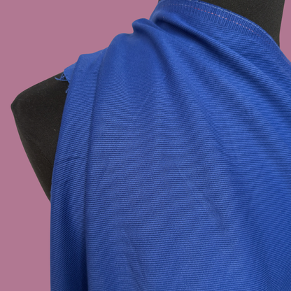 Brushed Bull Denim in Cobalt Blue