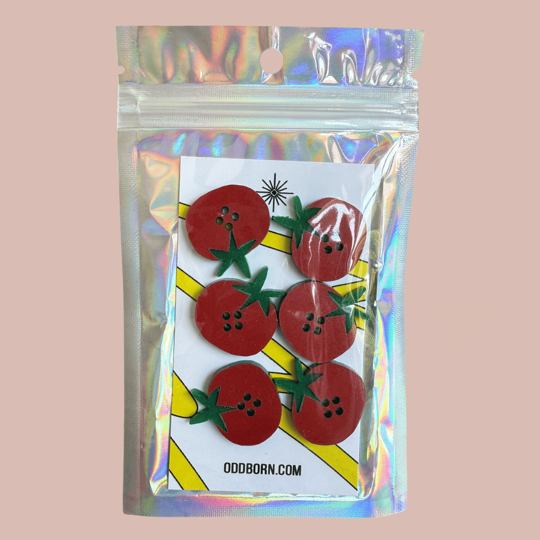 Roma Tomato Button Set - 1"