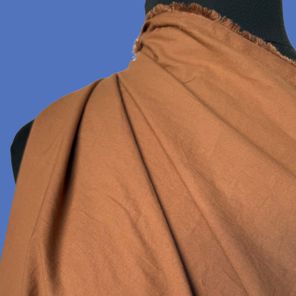 Sandwashed Cotton Poplin - Chestnut