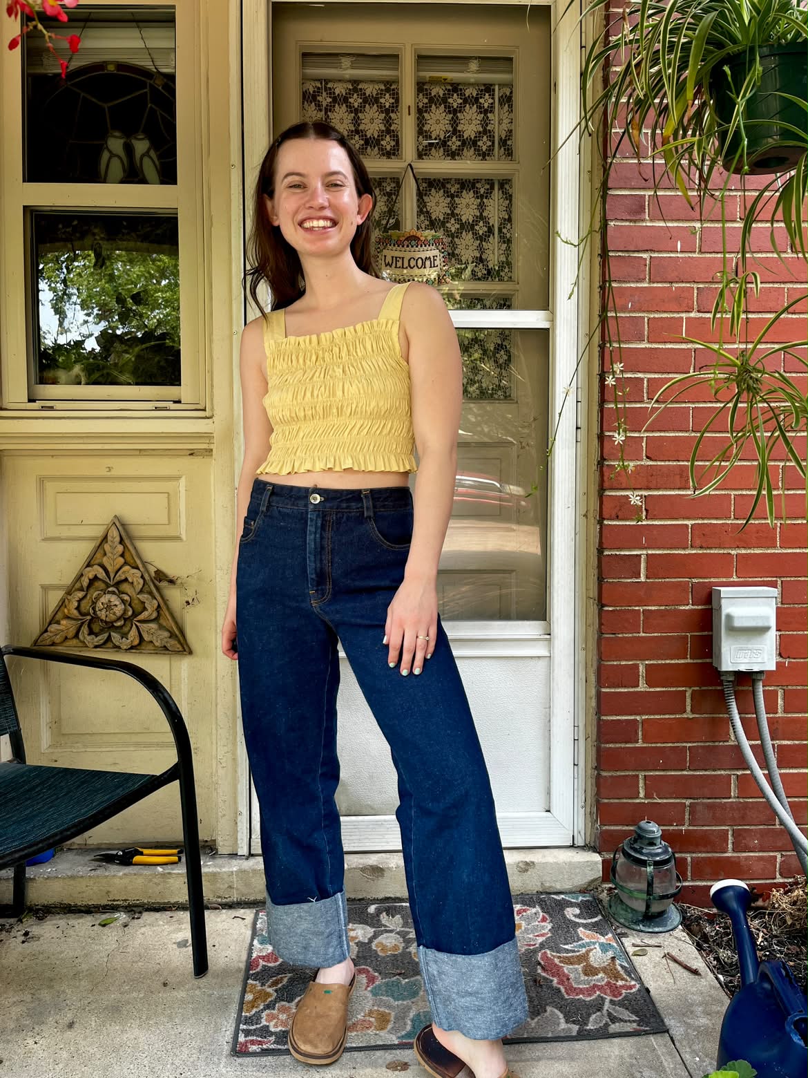 Sandwashed Cotton Poplin - Melted Butter