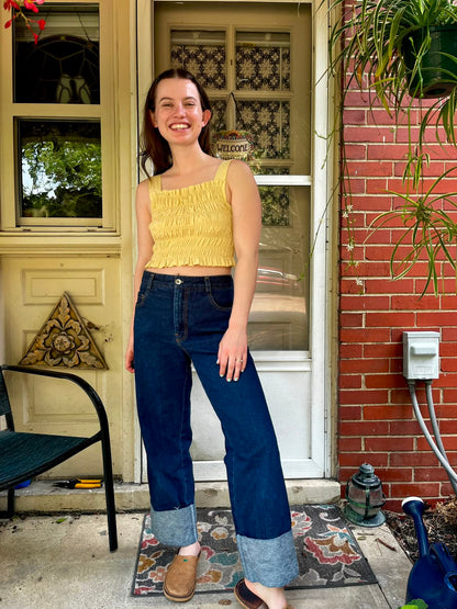 Sandwashed Cotton Poplin - Melted Butter