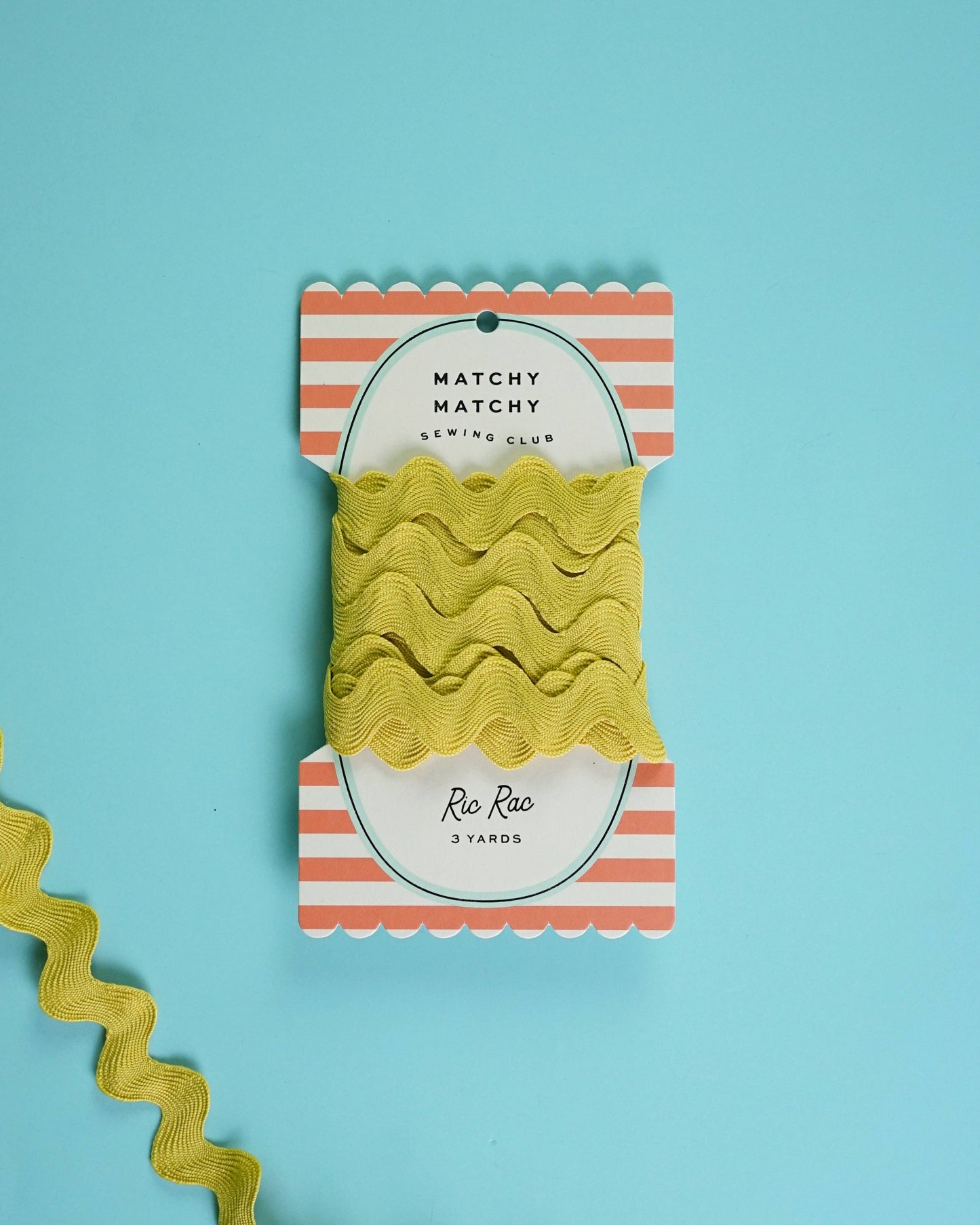 Citron Big Ric Rac - 3 yards