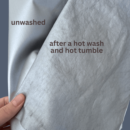 Metallic Silver Cotton Denim - Deadstock