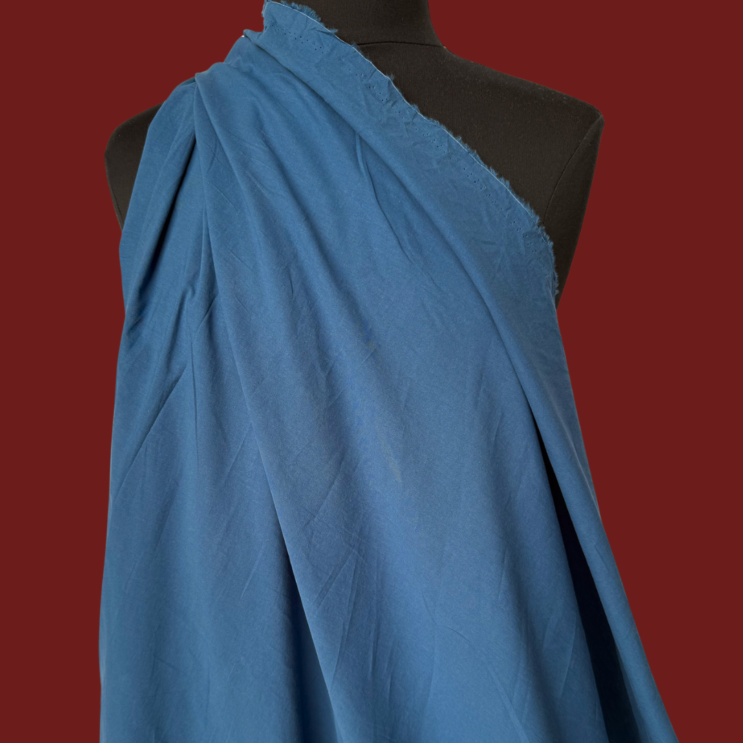 Washed Cotton Poplin - Pacific