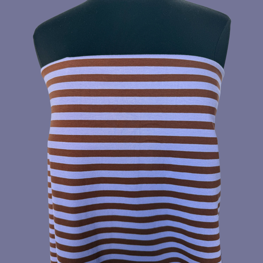 Cabin Stripe Jersey - Lavender/Cocoa