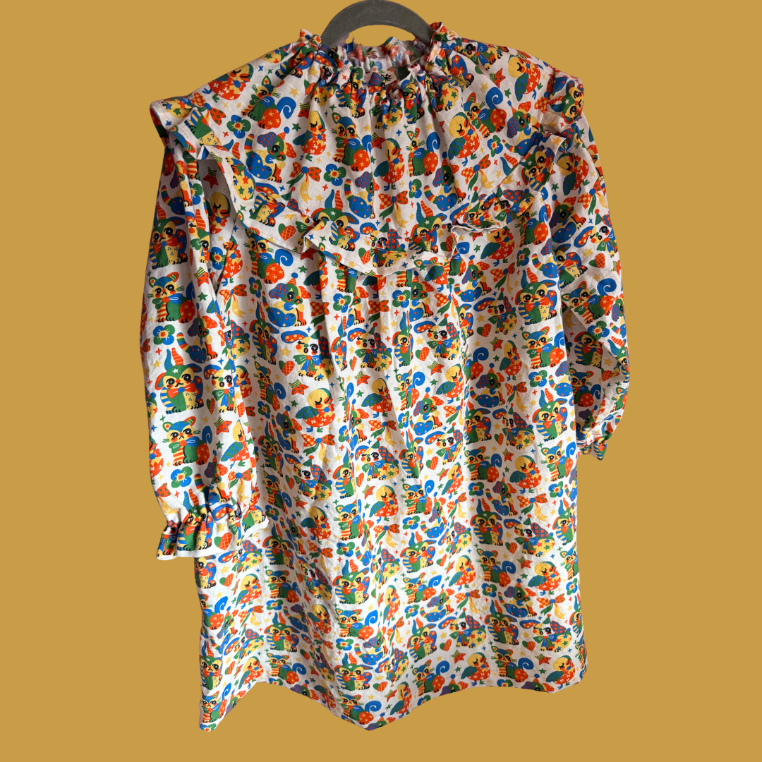 Retro Nostalgia - Collab Print Run with So Lazo - Linen Cotton