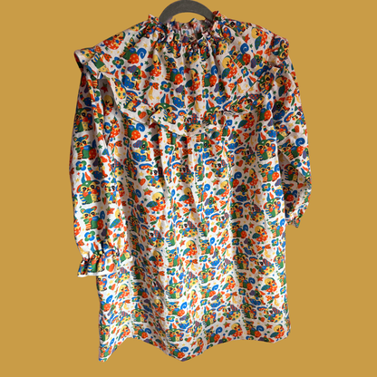 Retro Nostalgia - Collab Print Run with So Lazo - Linen Cotton