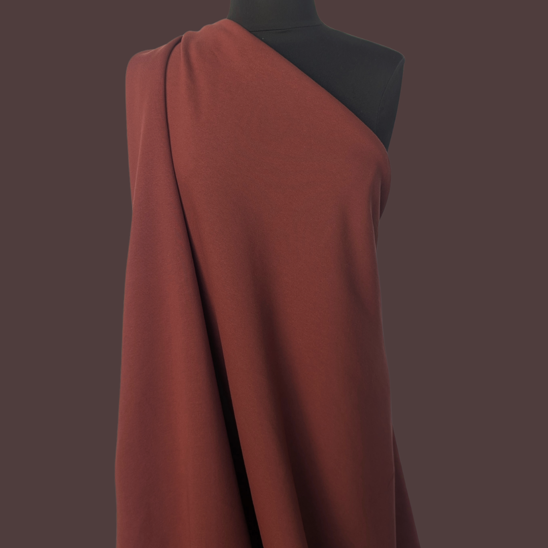 Heavyweight Cotton French Terry in Brick