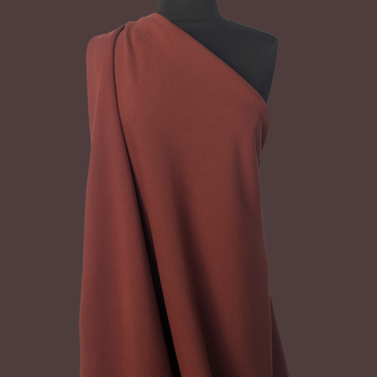 Heavyweight Cotton French Terry in Brick